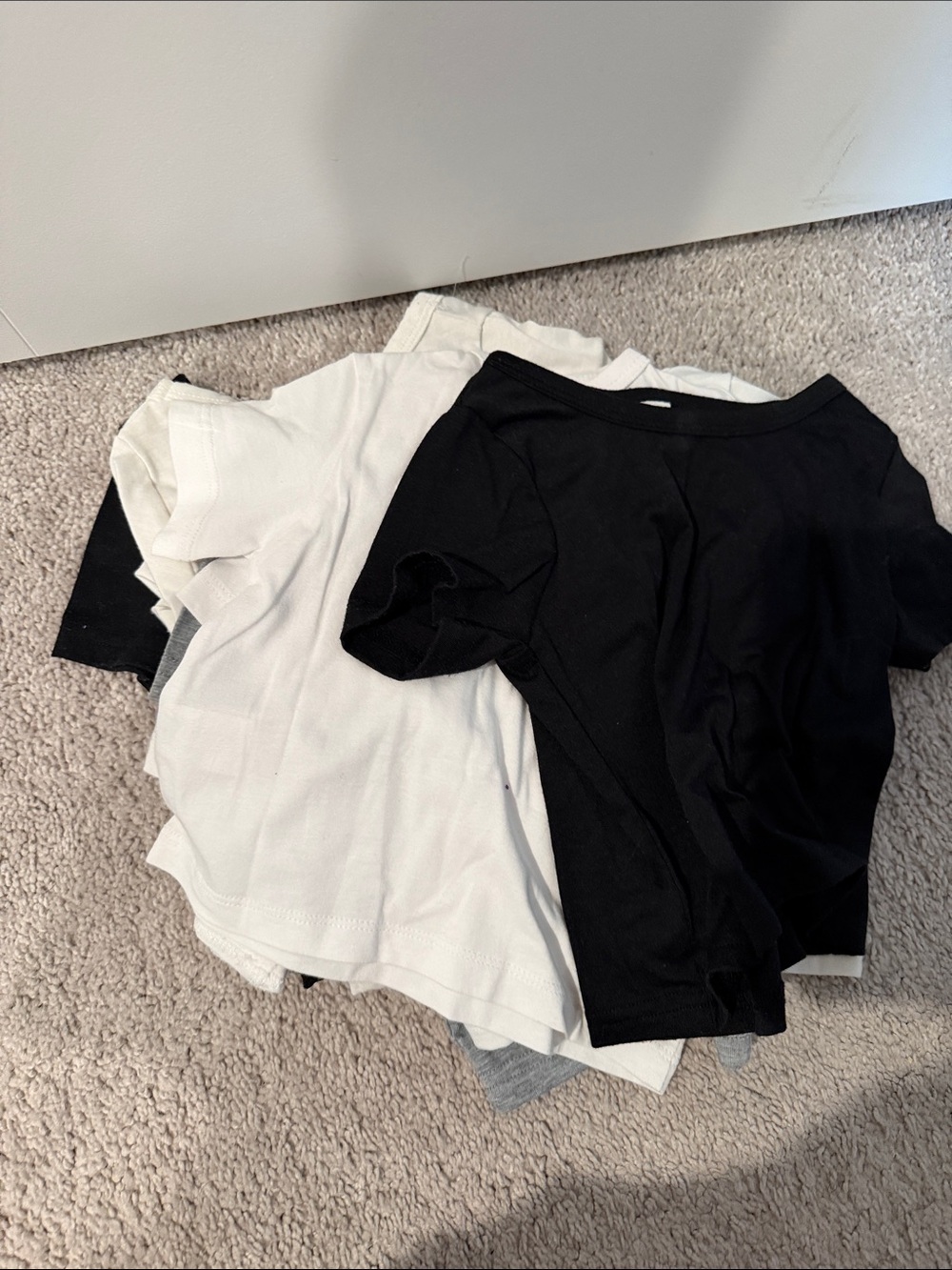 Kids Basic Short Sleeve Tee - Black & White